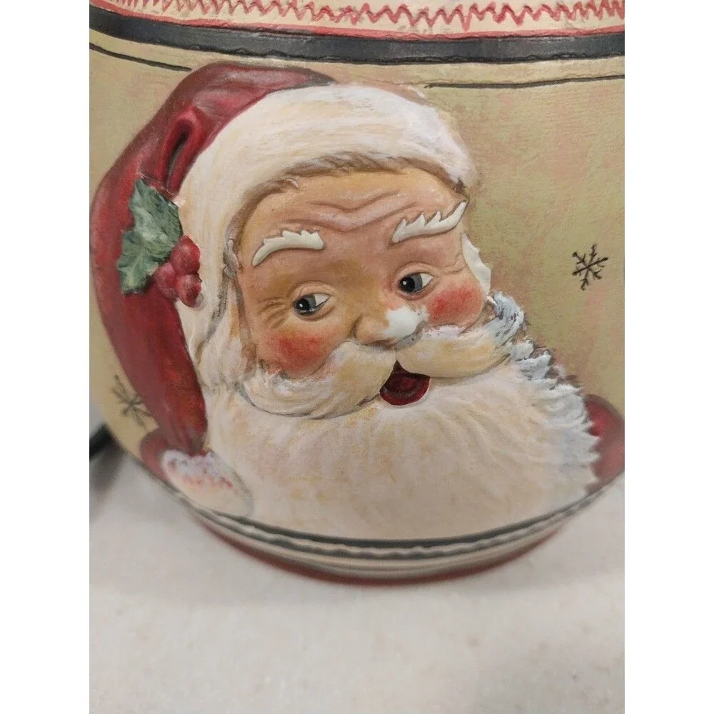 LANG Vintage Christmas Santa Electric Wax Melt Warmer Bean Pot Kimberly Poloson